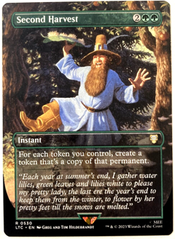 MTG Second Harvest BORDERLESS HILDEBRANT ART The Lord of the Rings 0530 NM - Image 1
