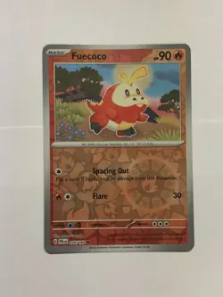 Pokemon Card Paldea Evolved Reverse Holographic Fuecoco 035/193 Near Mint - Image 1