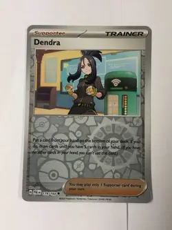 Pokemon Card Paldea Evolved Reverse Holographic Dendra 179/193 Near Mint - Image 1