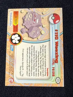 2000 Pokemon Topps Chrome Weezing #110 Vintage Card EX-NM - Image 3