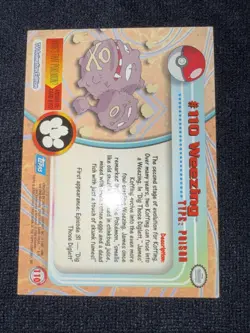 2000 Pokemon Topps Chrome Weezing #110 Vintage Card EX-NM - Image 4