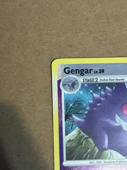 Pokemon Gengar Reverse Holo Rare Card 27/130 Diamond and Pearl 2007 LP - Image 5