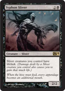1x Syphon Sliver NM-Mint, Russian Magic 2014 MTG Magic - Image 1