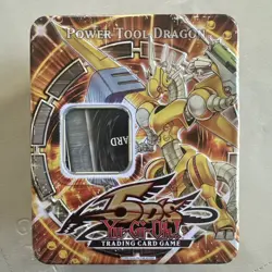 Yu Gi Oh! 2009 Collectible Tins Power Tool Dragon Tin and full set of cards - Image 1