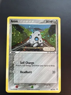 Pokemon TCG Aron Legend Maker Reverse Holo Card 48/92 Stamped - Image 1