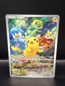 Pokemon Pikachu 027 Sv: Scarlet & Violet Promo Cards Holo A - Image 1
