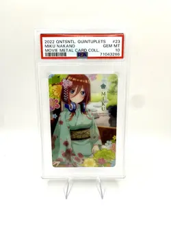 Miku Nakano | The Quintessential Quintuplets 2 | Metal Movie Card | PSA 10 - Image 1