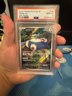 Gem Mint PSA 10 Snorlax 181/165 Sv2a: Pokemon Card 151 Holo (Japanese) - Image 2