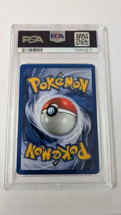 Pokemon 2000 Birthday Pikachu Black Star 24 Holo Card PSA 8 With Swirl - Image 2