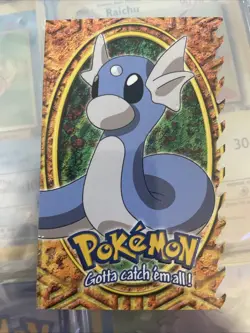 Dratini #147 10 OF 12 - Embossed Die-Cut - BLUE LOGO - TOPPS POKEMON CARD - Image 2