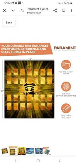 yugioh Card playmat play mat power THE EYE OF HORUS By Mad Hand Paramint - Image 3