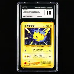 CGC GEM MINT 10 Nintendo 2000 Pokemon PTCG JPN . card- Pikachu - Image 1
