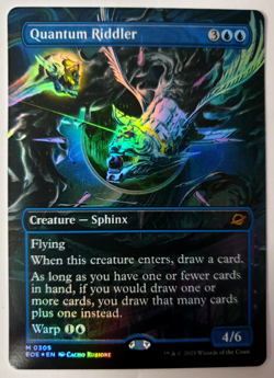 MTG Edge of Eternities - Quantum Riddler - FOIL Borderless - Mythic 0305 NM - Image 1