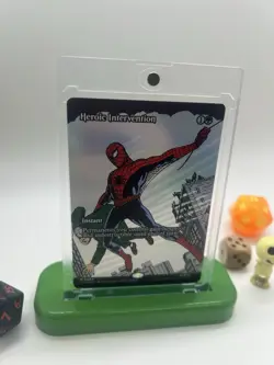 MTG Marvel Spider-Man *Foil* HEROIC INTERVENTION #34 *Mint *MAR Marvel Universe - Image 1