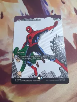 Heroic Intervention (Borderless) 0034 Marvel’s Spider-Man Regular MTG - Image 1