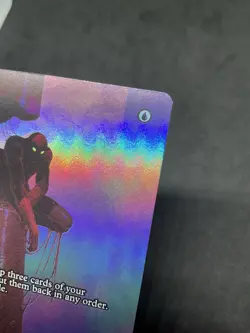 MTG Ponder - 0013 (Borderless) FOIL Spider Man MYTHIC LP - Image 2