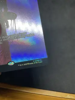 MTG Ponder - 0013 (Borderless) FOIL Spider Man MYTHIC LP - Image 4