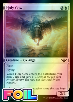 x1 Holy Cow OTJ MTG 16 FOIL COMMON M/NM 1x - Image 1