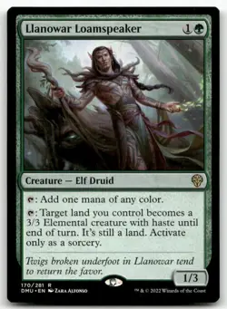 Llanowar Loamspeaker MTG Dominaria United NM X1 - Image 1