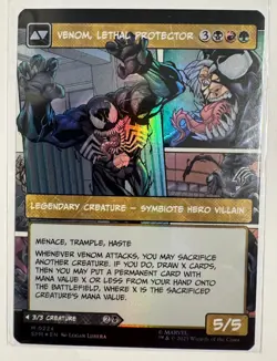 Eddie Brock (Borderless) Foil #0224 Marvel's Spider-Man MTG NM - Image 2