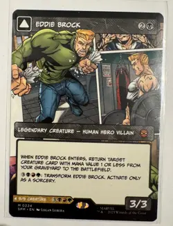 Eddie Brock (Borderless) Regular #0224 Marvel's Spider-Man MTG NM - Image 1