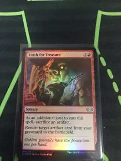 MTG Magic The Gathering Trash For Treasure Foil 2XM Red Sorcery Commander - Image 1