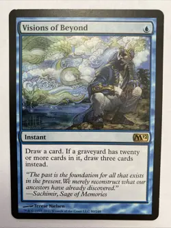 1x MTG Visions of Beyond - Magic 2012 (M12) #80 - Magic the Gathering LP - Image 1