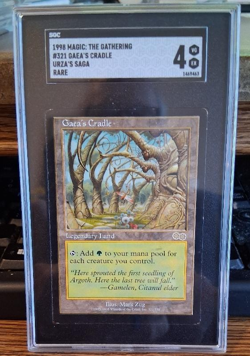 1998 Magic The Gathering Urza's Saga GAEA'S CRADLE 321/350 Rare SGC 4 - Image 1