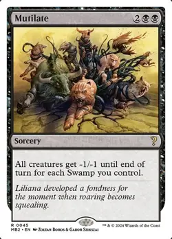 Mutilate (White Border) - Mystery Booster 2 - R - #45 - NM - Image 1