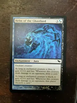 HELM OF THE GHASTLORD - Shadowmoor MTG Magic the Gathering LP X1 - Image 1
