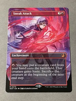 Sneak Attack - #79 Regular (Anime Borderless) Wilds of Eldraine - MTG NM - Image 1