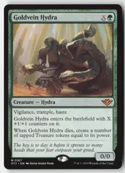 MTG - Goldvein Hydra M Outlaws of Thunder Junction 167 LP-NM - Image 1