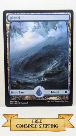 Magic The Gathering: 3x Zendikar Rising (ZNR) Full Art Island - Image 2