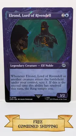 Elrond, Lord of Rivendell (Showcase) (Surge Foil) Universes Beyond: the Lord of - Image 1
