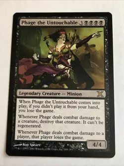 Phage The Untouchable X1 Tenth Edition NM Condition See Pics Front Back - Image 1
