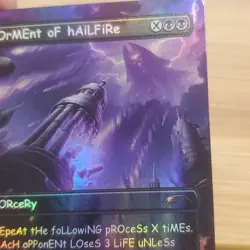 1x Torment of Hailfire, Borderless Foil, Secret Lair 9992, Magic MTG LP See pics - Image 5