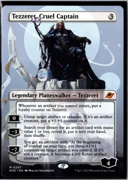 Tezzeret, Cruel Captain (Borderless) M Edge of Eternities 287 NM - Image 1