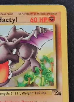 Pokemon TCG Aerodactyl 16/62 fossil HP unlimited WoTC - Image 5