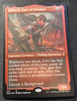 Karlach, Fury Of Avernus - Etched Foil - CLB - MTG - EN - NM - 507 - Image 1