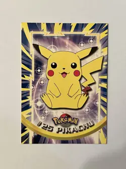 Pokemon Topps Pikachu #25 TV Animation Edition Series 1 (Black Logo) - Image 1