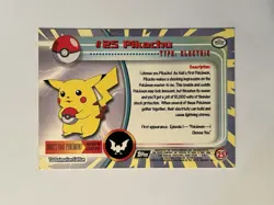 Pokemon Topps Pikachu #25 TV Animation Edition Series 1 (Black Logo) - Image 2