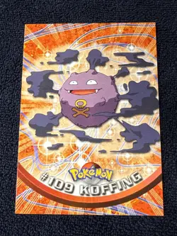 Pokemon Topps Series 2 Blue Label Koffing #109 Vintage TcG NM TV Animation - Image 1