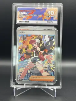 ACE 10 Gem Mint Pokemon Hilda SIR 171/086 White Flare - Image 1