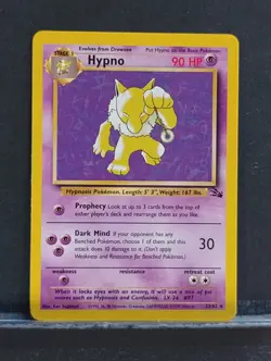 Hypno 23/62; 1999 Fossil; Pokemon - Image 1