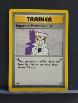 Imposter Professor Oak 073/102; 1999 Base Set; Pokemon - Image 1