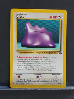 Ditto 18/62; 1999 Fossil; Pokemon - Image 1