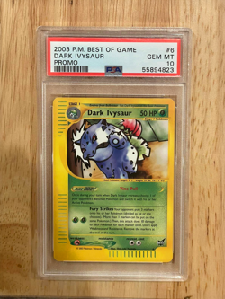PSA 10 Dark Ivysaur Best Of Game Promo Pokemon 2003 Mint - Image 1