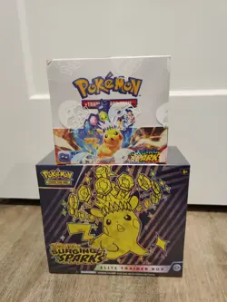 Pokemon TCG Surging Sparks ETB and Booster Display Box New Sealed Lot - Image 1