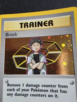 Pokemon TCG WOTC Gym Heroes Brock Holo 1st Edition 15/132 NM-LP - Image 3