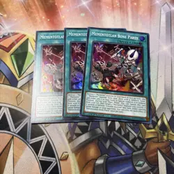 3x Yugioh Mementotlan Bone Party Ra04-EN099 Super Rare 1st Edition NM - Image 1